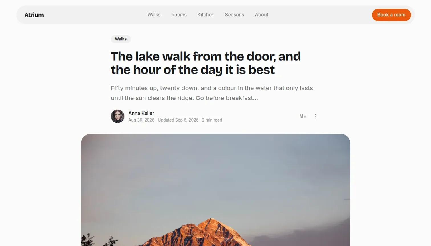 Superblog: Atrium template, a post